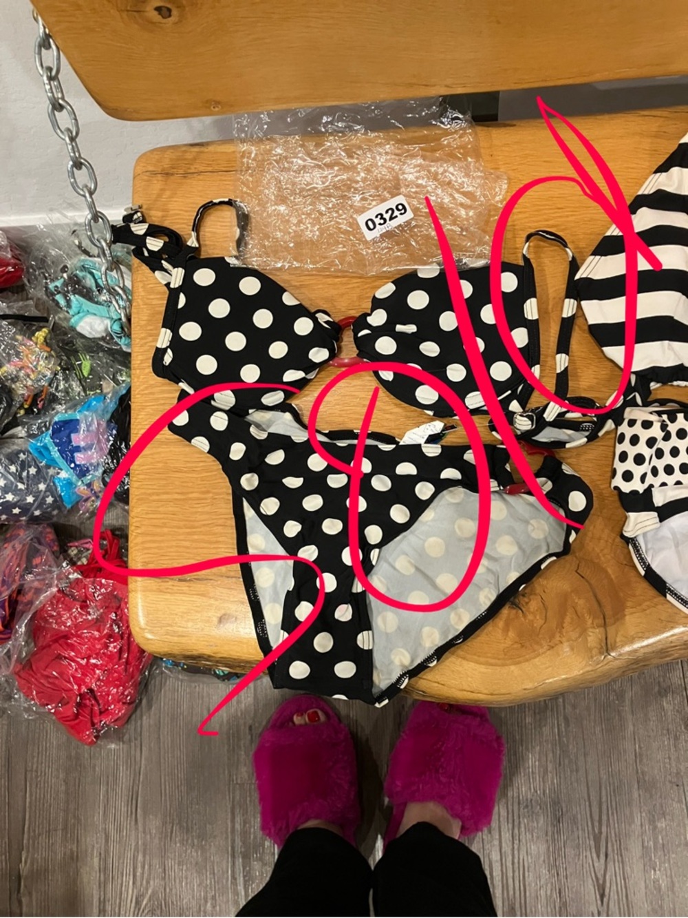 Unlisted Black and White Polka Dot Bikini